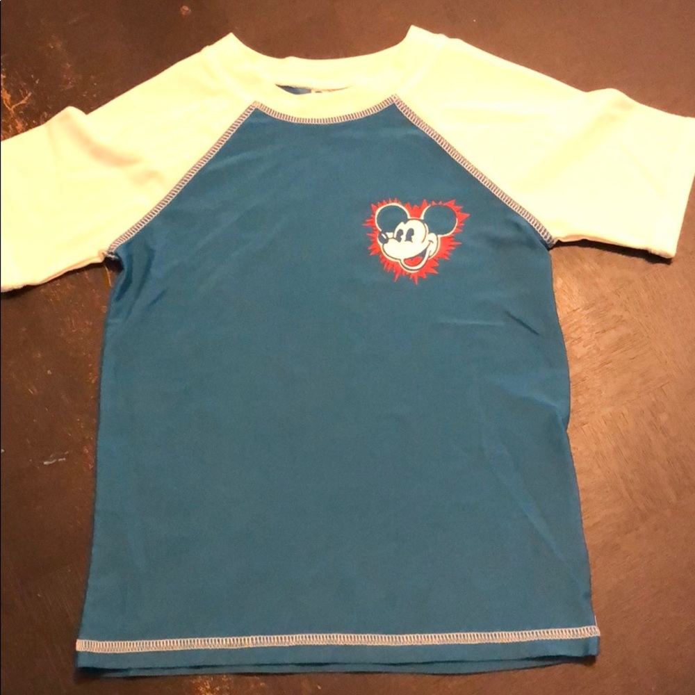 Junk Food Mickey Mouse swim shirt XS